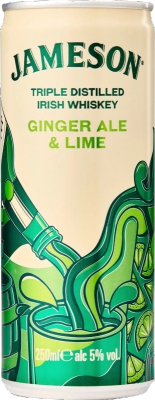 Jameson Ginger Ale & Lime 5% 0,25 L