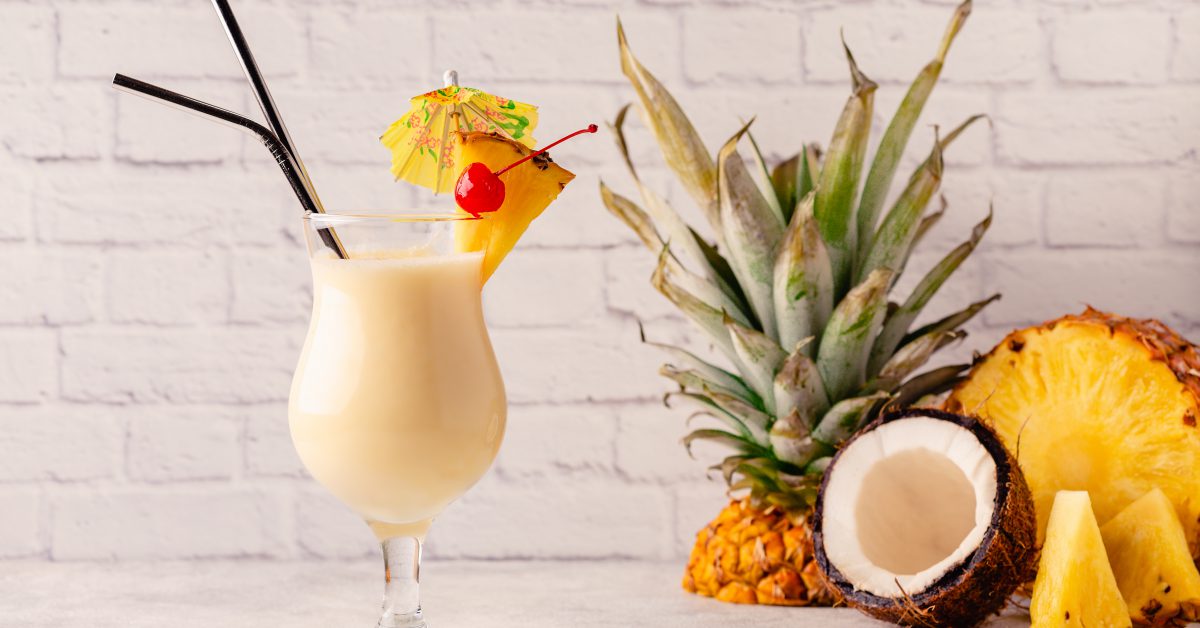 Piňa Colada so slamkou