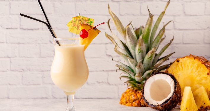 Piňa Colada so slamkou