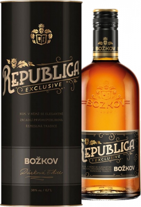 Božkov Republica Exclusive 38% 0,70 L Tuba