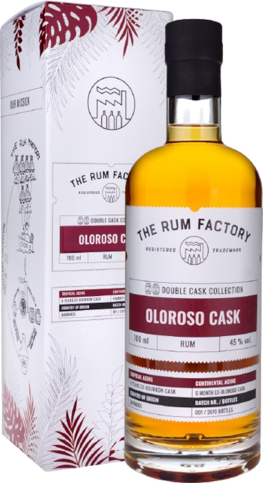 The Rum Factory Double Cask Collection - Oloroso 45% 0,70 L