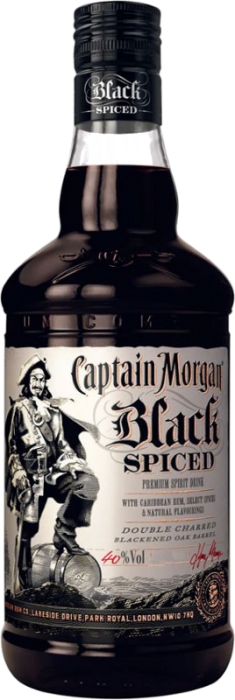 Captain Morgan Black Spiced 40% 1,00 L