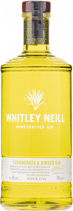 Whitley Neill Lemongrass & Ginger Gin 43% 0,70 L