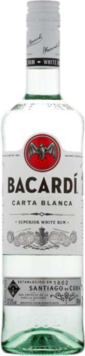 Bacardi Carta Blanca 37,5% 0,70 L