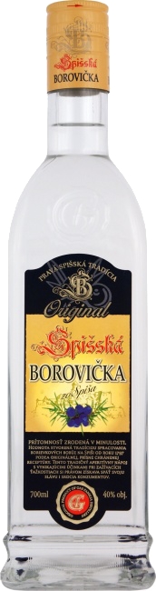 Borovička Spišská Original 40% 0,70 L hranatá