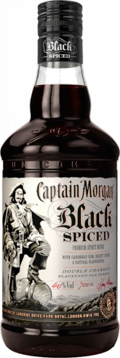 Captain Morgan Black Spiced 40% 0,70 L