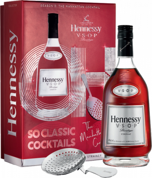Hennessy VSOP 40% 0,70 L + Strainer