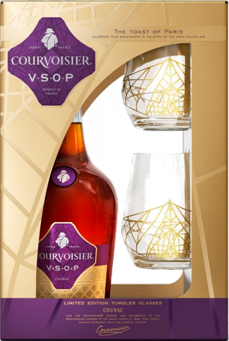 Courvoisier VSOP 40% 0,70 L + 2 poháre