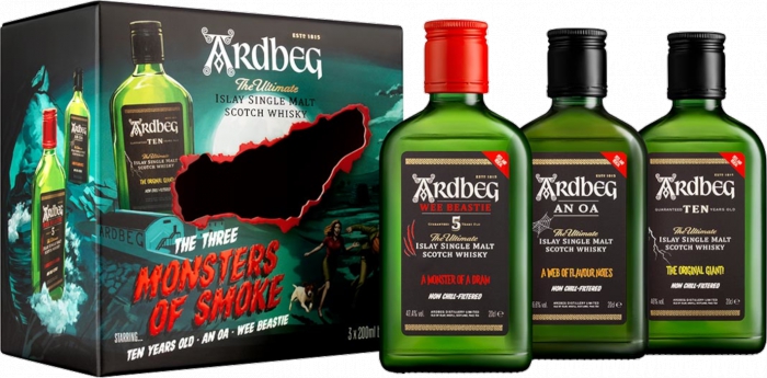 Ardbeg Monsters of Smoke Pack 46,67% 3x 0,20 L