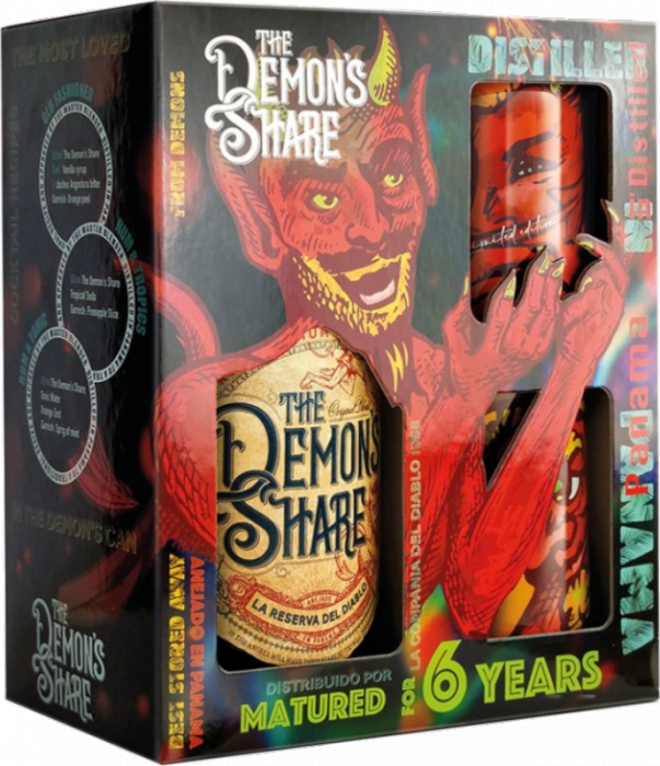 The Demon's Share Rum 40% 0,70 L El Diablo Set