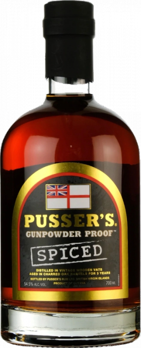 Pusser's Rum Gunpowder Proof Spiced 54,5% 0,70 L