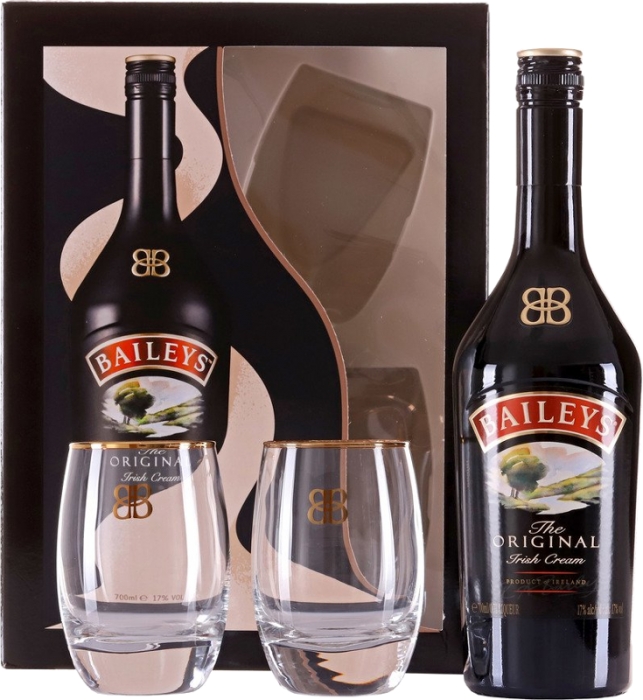 Bailey`s 17% 0,70 L + 2 poháre