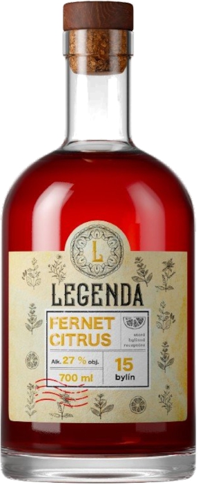 Legenda Fernet Citrus 27% 0,70 L
