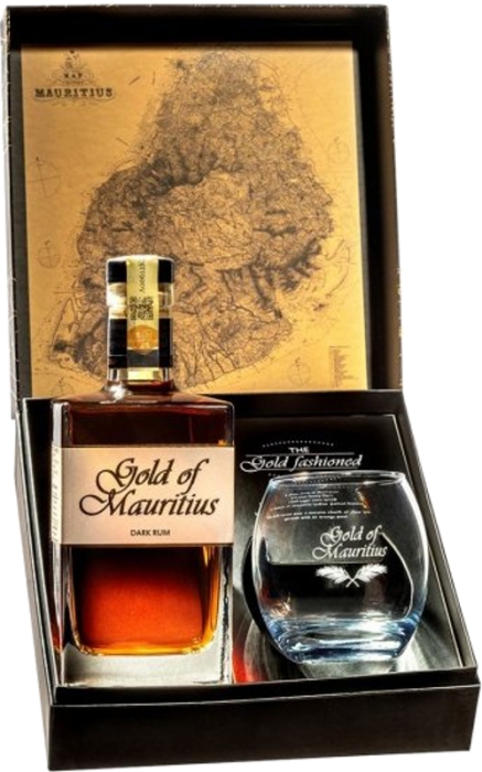 Gold of Mauritius Dark Rum 40% 0,70 L + Pohár