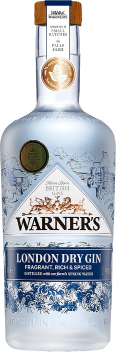 Warner's London Dry Gin 40% 0,70 L v tube