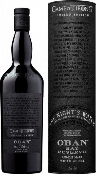 Nights Watch & Oban Bay Reserve-Game of Thrones 43% 0,70 L