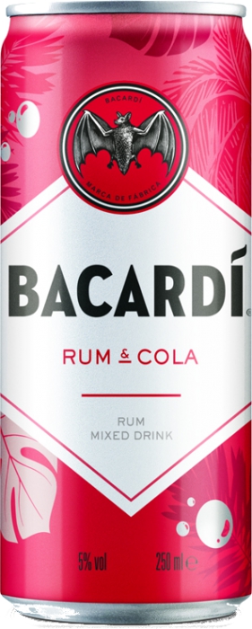 Bacardi & Cola 5% 0,25 L plech