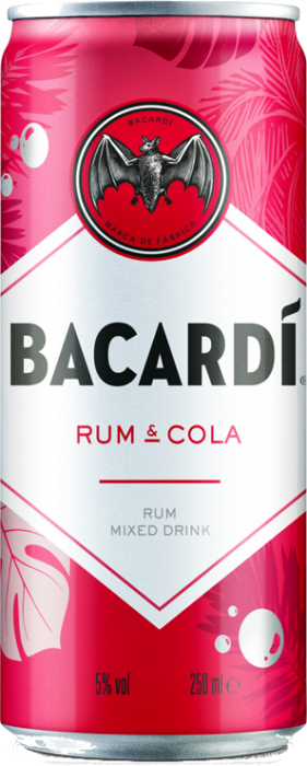Bacardi & Cola 5% 0,25 L plech (Z)