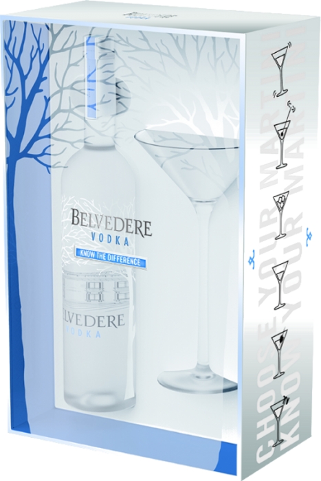 Belvedere vodka 40% 0,70 L + pohár
