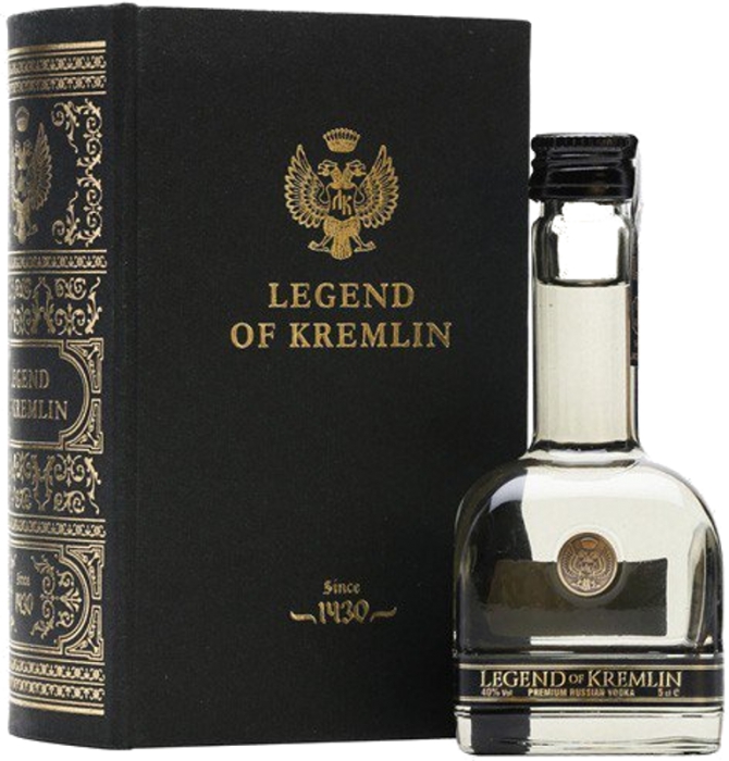 Legend of Kremlin Vodka 40% 0,05 L KNIHA MINI