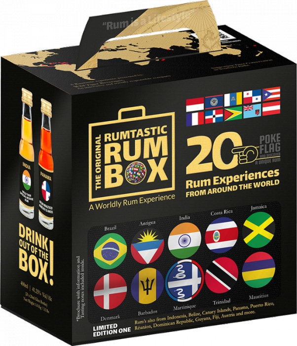 Rumtastic Rum Box 41,25% 20x 0,02 L