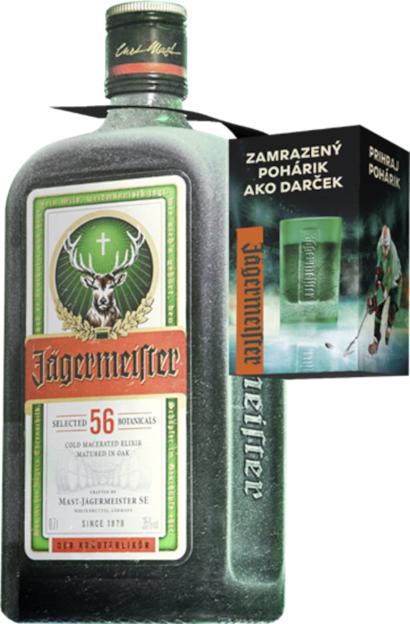 Jägermeister 35% 0,70 L + pohárik
