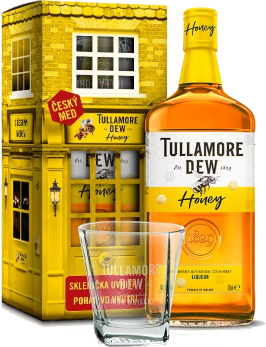Tullamore Dew Honey 35% 0,70 L Gift Bar + pohár