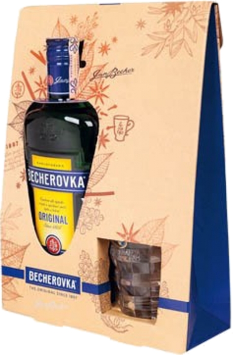 Becherovka 38% 0,70 L + 1x Glass Mug